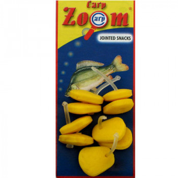 Carp Zoom PACK OF 5 JOINTED MAXI VANILLA YELLOW ARTIFICIAL CORN (CZ0805)